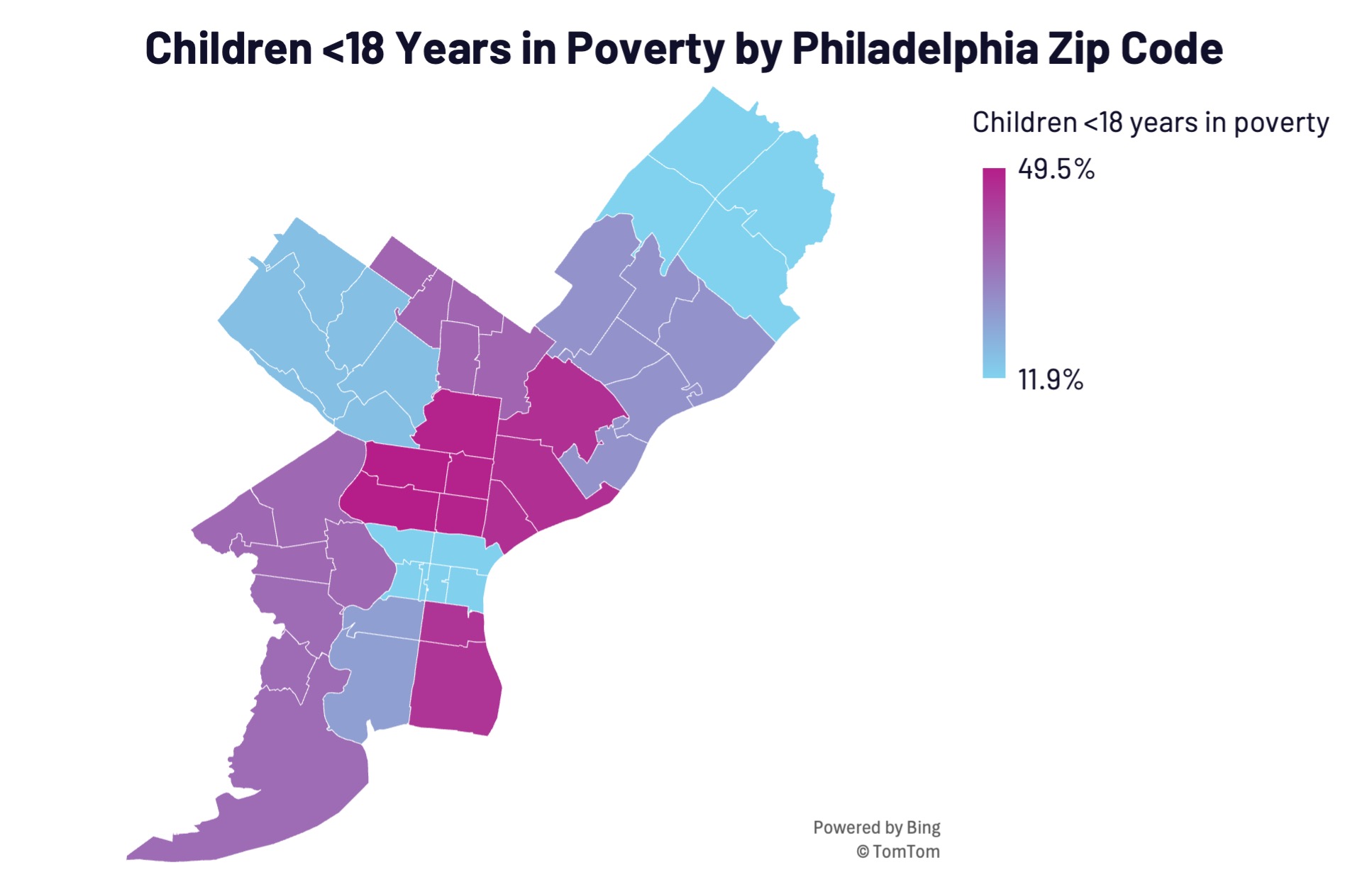childhood poverty rates in Philadelphia