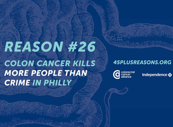 Independence Blue Cross and The Colorectal Cancer Alliance launch 45+ Reasons campaign